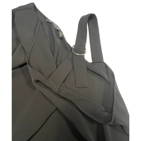 ZARA - Women asymmetric Black Dress -  Size M - Picture 4 of 5